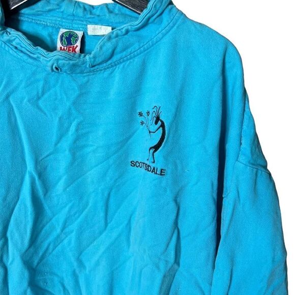 VTG 80s WEK The World Pullover USA Large - Picture 2 of 5